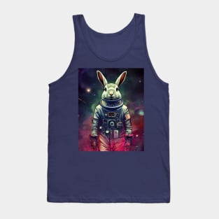 Cute Rabbit In Astronaut Costume Tank Top